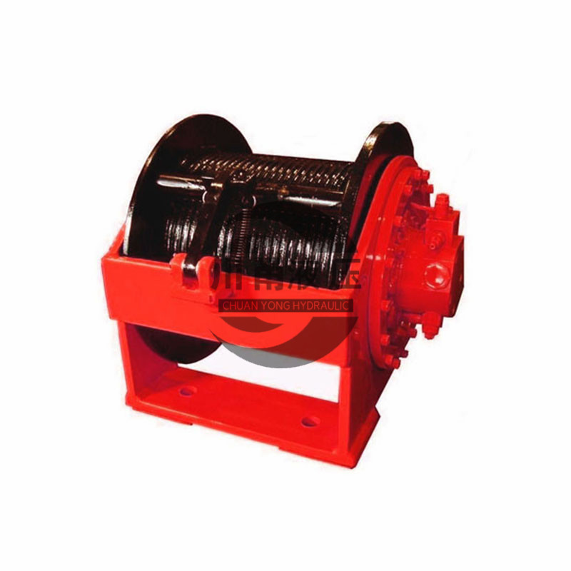 8 ton built-in hydraulic winch